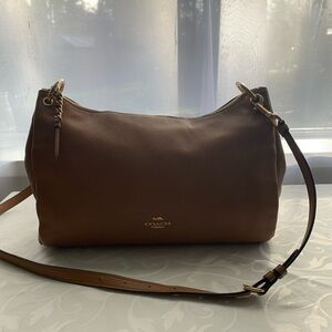 Coach Tan Leather Shoulder Bag